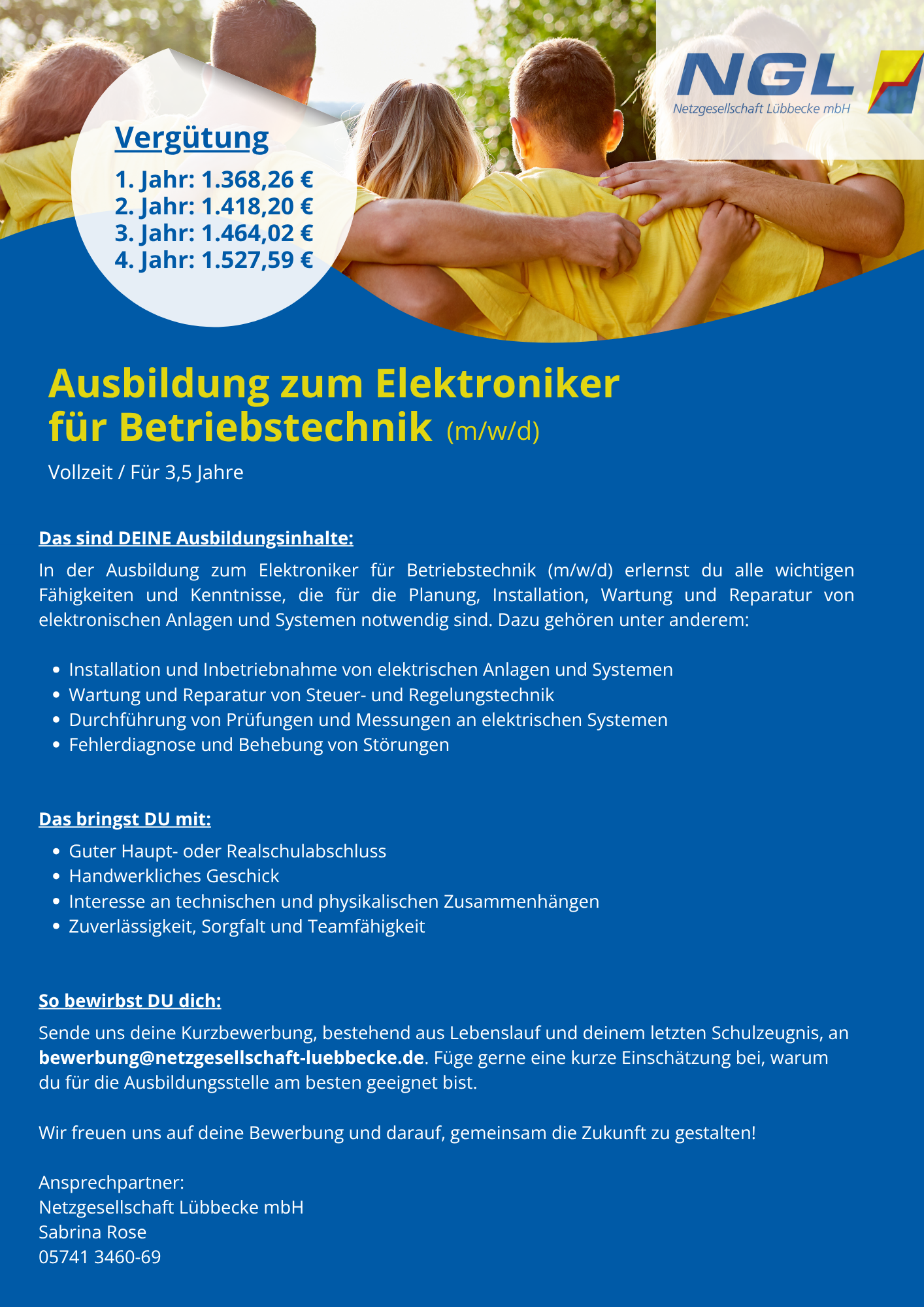 Ausbildung zum Elektroniker für Betriebstechnik