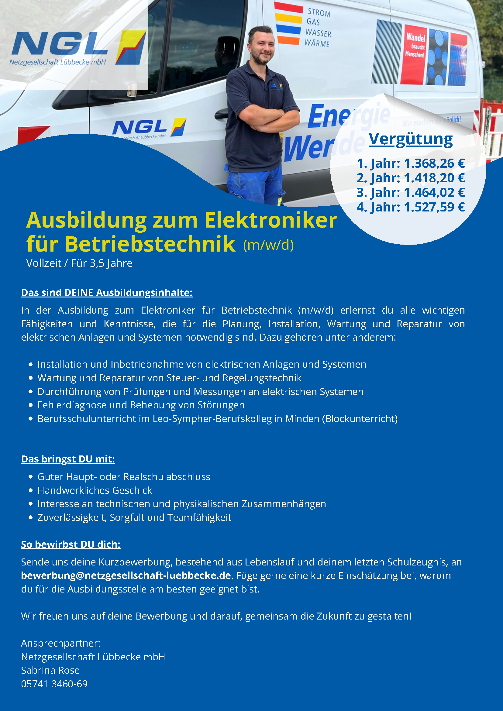 Ausbildung zum Elektroniker für Betriebstechnik